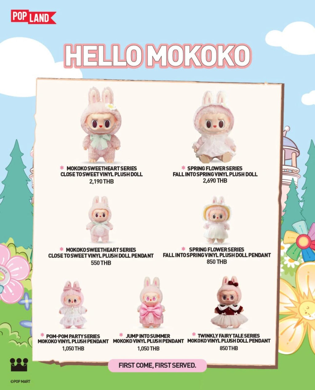 POPMART MOKOKO Spring Blossom Series Soft Vinyl Plush Scented Keychain Figure Gift