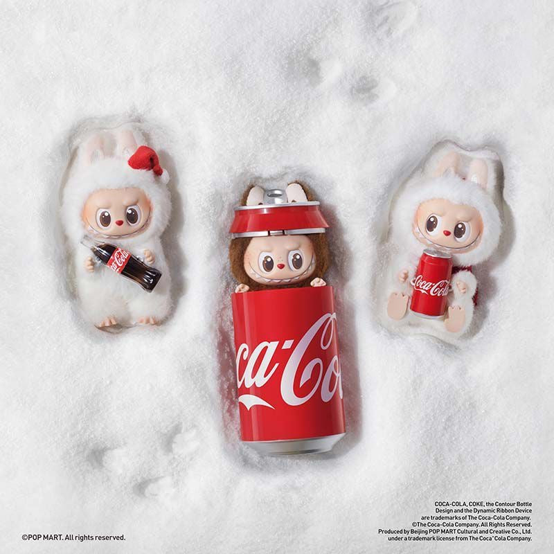POPMART Labubu Coca-Cola Vinyl Face Series Blind Box Keychain Labubu Vinyl